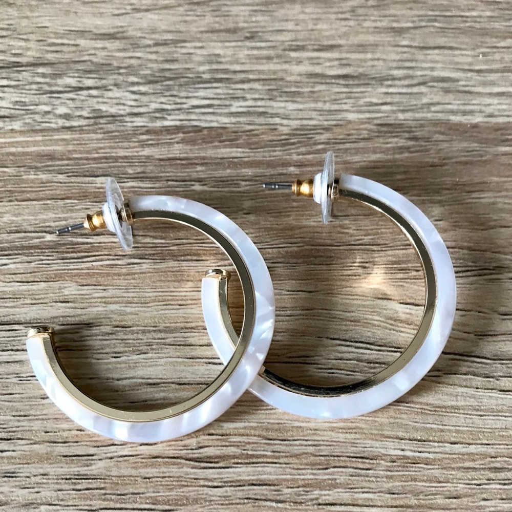 LOFT Resin Hoop Earrings